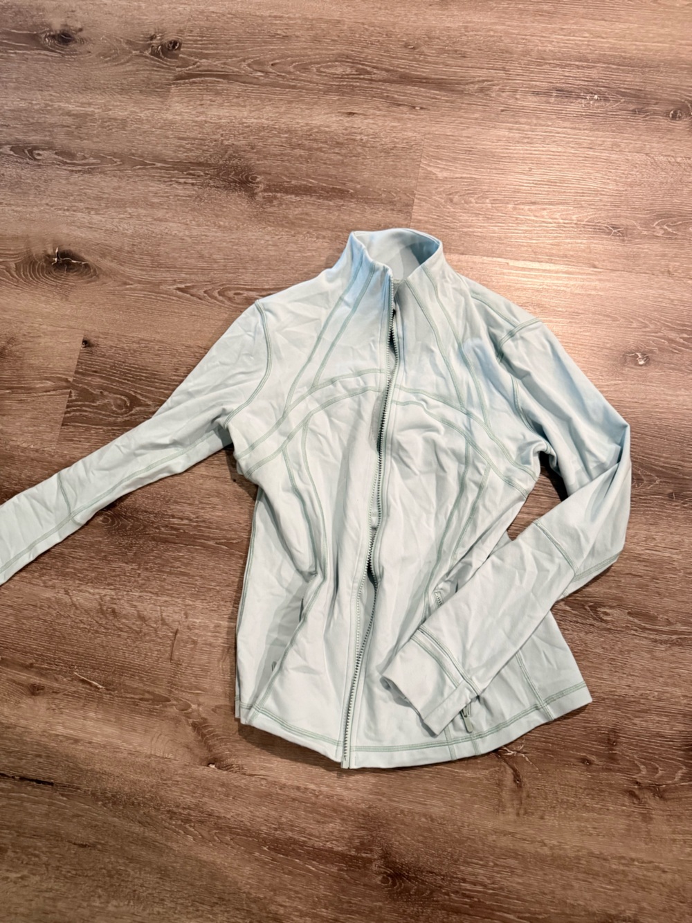 lululemon athletica Light Aqua Zip-Up Bomber Jacket